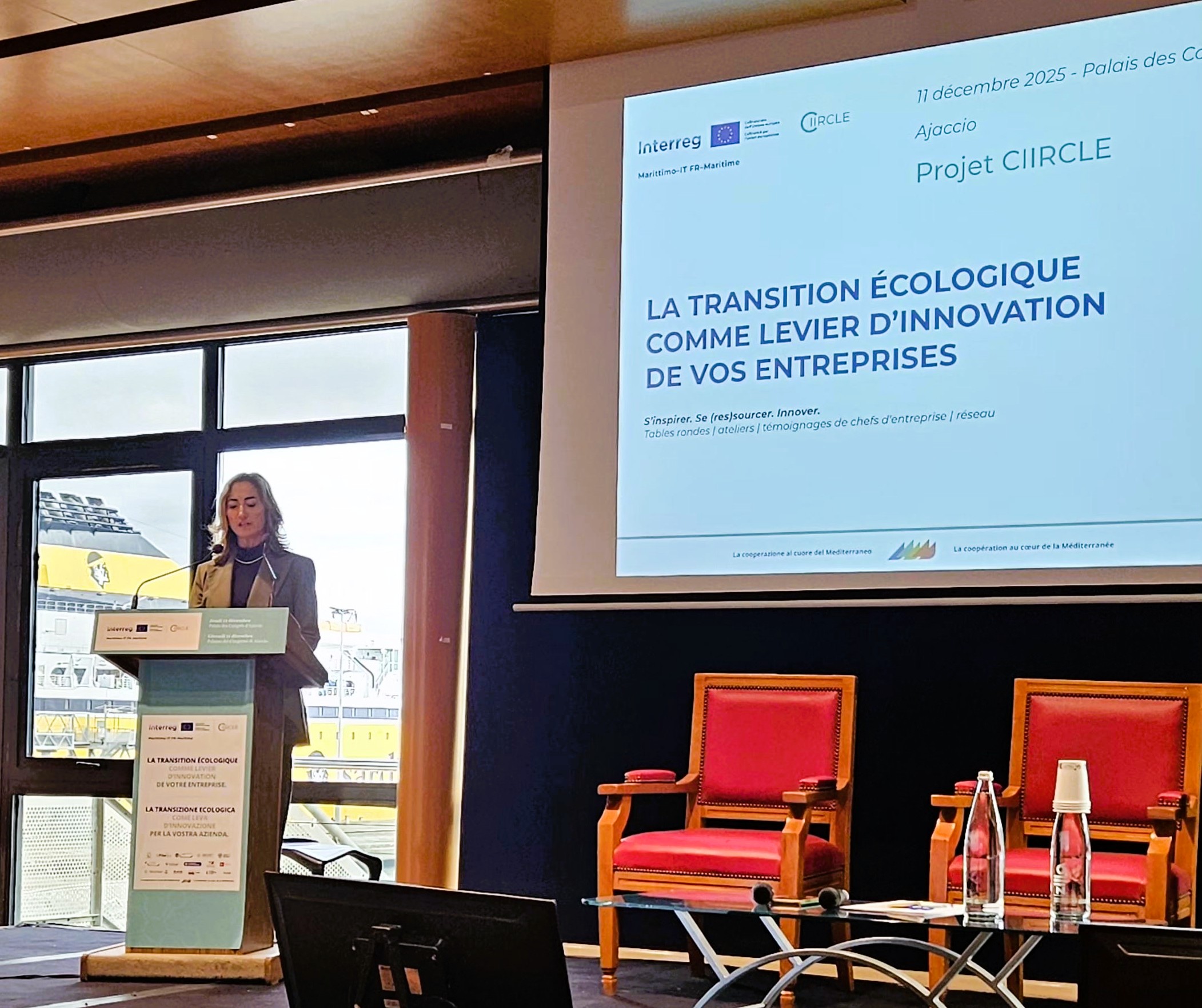 Image article INIZIÀ - CIIRCLE un projet européen structurant au service de la compétitivité des entreprises corses - présentation Palais des Congrès 122025